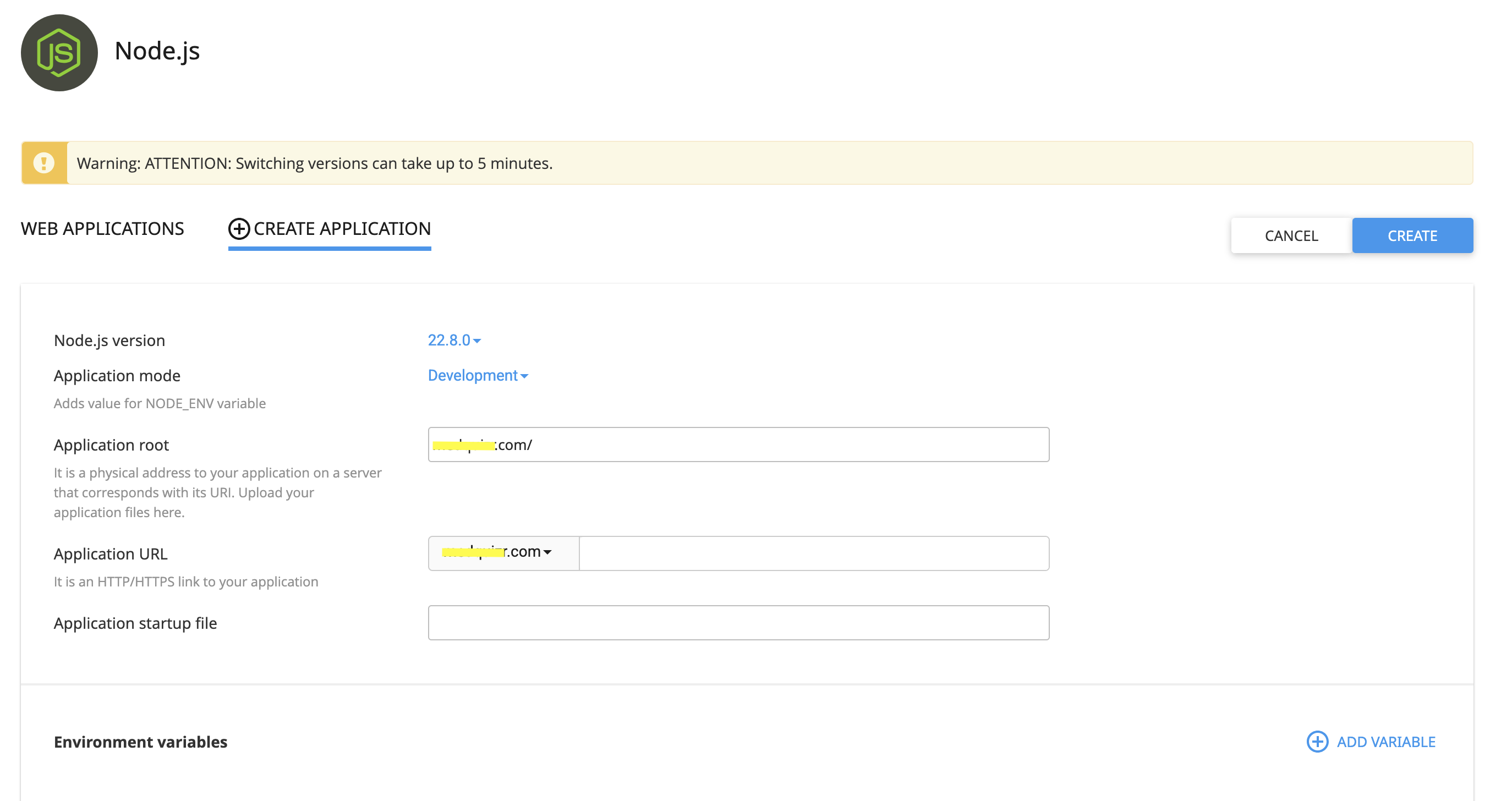Create app